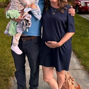 Hatch maternity shirt dress